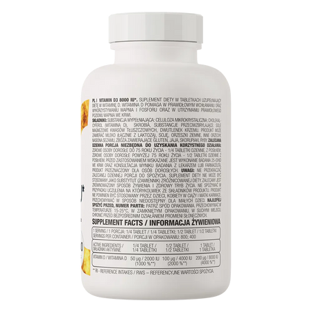 Vitamine D3 8000 UI Ostrovit